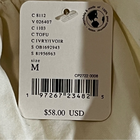 NWT Free People We The Free Here To Slay Tee Ivory M Boho off shoulder cropped - Picture 14 of 16